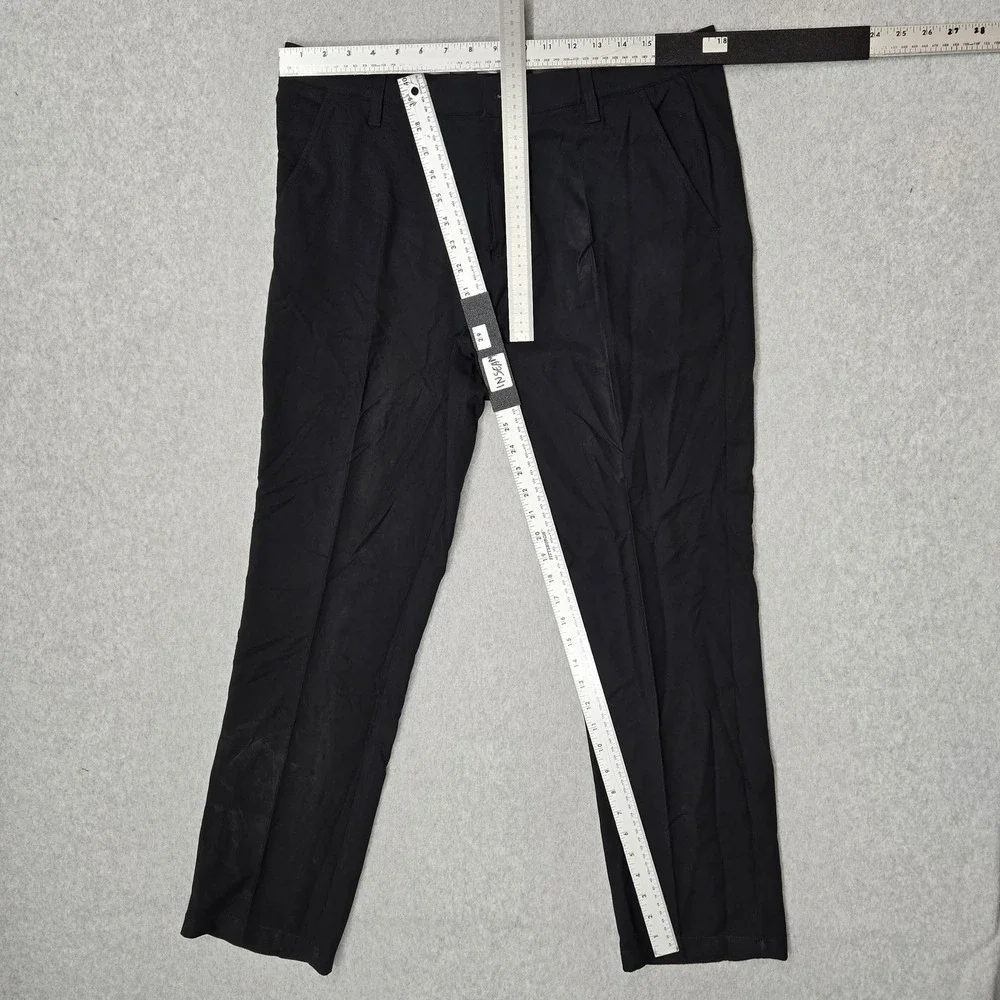 Adidas Men Pants 34X32 Black Dress Pants Golf Pants Logo 29